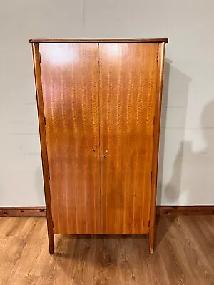 £295 • Buy Mid Century Vintage Retro 70's Walnut Two Door Wardrobe By Younger