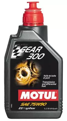 Motul Gear Oil - GEAR 300 75W90 - 1L - Fully Synthetic Transmission Fluid - Este • $247.45