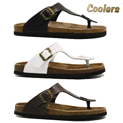 Ladies Comfort Summer Beach Buckle Slip On Flat Wide Mules Sliders Sandals Size • £6.95