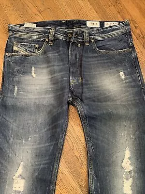 Diesel Jeans Mens Safado Distressed Wash 008U9 32x32 - NEW • $50