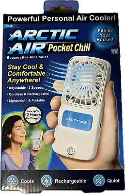 Arctic Air Pocket Chill Personal Air Cooler Powerful 3-Speed Rechargeable Fan • $14.95