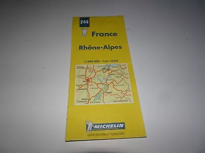 Michelin Map 244 Rhone Alpes By Michelin 2000/2001 Sheet Map Folded • £1.50