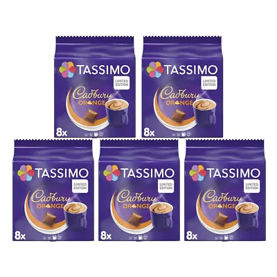 5 Pack Tassimo Cadbury Orange Hot Chocolate Pod CapsuleT-Disc 40 Drinks • £19.99