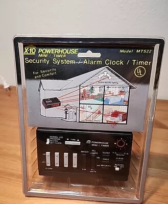 X-10 Powerhouse MT522 Mini Security System Alarm Clock Programmable Timer NEW • $39.99