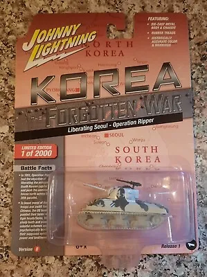 Johnny Lightning Korea Forgotten War R1 Ver B M4a3 Sherman Tank White Lightning⚡ • $39