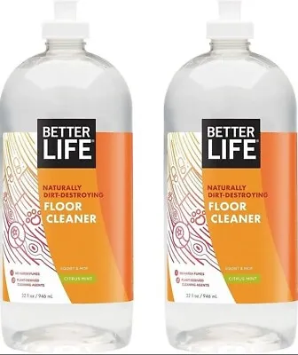 Better Life Natural Floor Cleaner Citrus Mint 32 Fl Oz (Pack Of 2) • $23.90