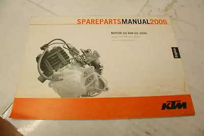 Ktm 2006 50 Adv Gs Engine Spare Parts List Manual • $24.66