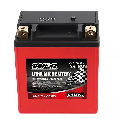 Motorcycle Battery LiFePO4 7AH 260CCA Replacement For YTZ7S HONDA SH 125 Mode 14 • $161.49