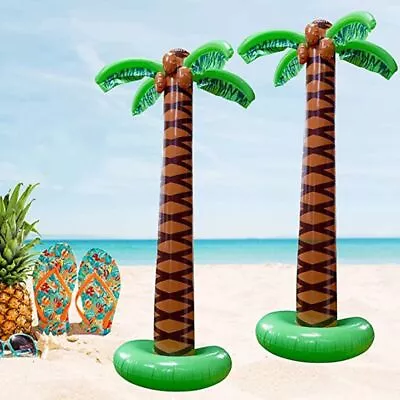 Hawaiian Beach Party Decor Inflatable Toys Coconut Trees Tropical Palm Tree • $36.09