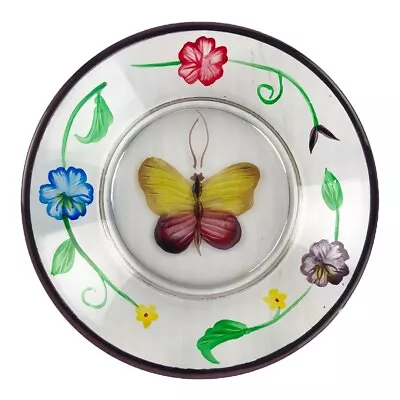 Yankee Candle Butterfly Spring Flowers Floral Jar Container Plate • £5.78