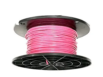 18 Gauge Primary Wire Pink 50 Ft Coil Awg Stranded Copper Power Ground Mtw • $14.95