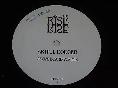 GABRIELLE - Rise - Artful Dodger Mixes - UK 2-track 12  Single - White Label • $24.85