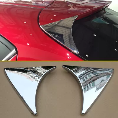 Rear Spoiler Trims For Mazda 3 Hatchback 2014-2018 Chrome Wing Accessories • $22.70