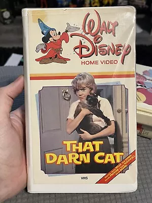 Rare Vintage Walt Disney Home Video THAT DARN CAT DISNEY VHS Clamshell • $16.99