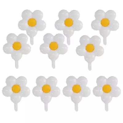 Party Daisy Flower Balloons Set Birthday Wedding Decorations Daisy Foil Balloons • £10.56