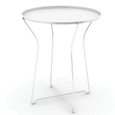 18  Metal Folding Snack Side Table Or TV Tray White • $25.42