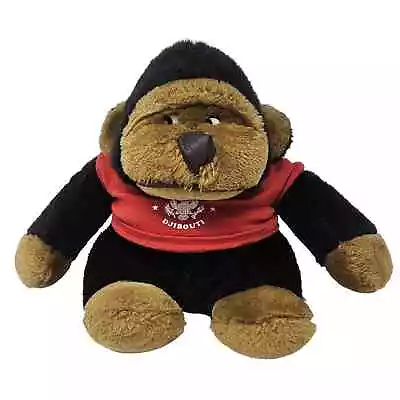 Crown Brand Gorilla Plush 9in Dark Brown Ape Monkey Stuffed Animal Toy Vtg  • $17.96