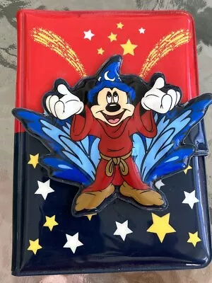 Disney Re-usable 3D Notebook Cover Mickey Fantasia Magic Stars- Rare • $20.99