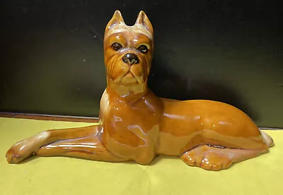Vintage Haeger Boxer Dog Figurine 11.25  Long Exc Cond 1950's • $49.99