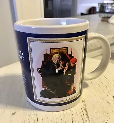 Norman Rockwell Collection The Saturday Evening Post Dr. & Doll Blue Coffee Mug • $5.99