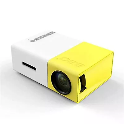 Projectors YG-300 LCD Mini Support 1080P Portable LED Projector Home Cinema • £29.99