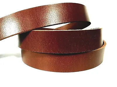 BROWN Leather Belt Blank Hide Strap Make Your Own Belt Guitar Rifle Dog Collar • $37.50