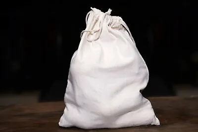 8 X10  Cotton Double Drawstring Muslin Bags (Natural Color) • $53.50