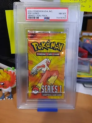 2004 Pokemon Pop Series 1 Sealed Booster Pack Graded PSA 8 NM-MT (cert 74476706) • $119.59
