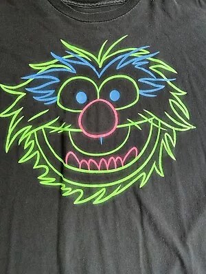 ANIMAL Old-School Dayglo Muppets T- Shirt Drummer Dr. Teeth Neon Rock Size 3XL  • $12