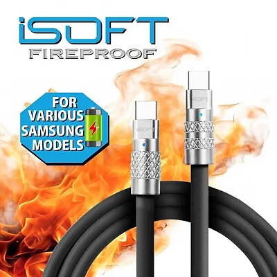 FireProof Fast Charger Charging Cable USB Type C For Samsung A13 A33 A53 A54 A14 • £7.99