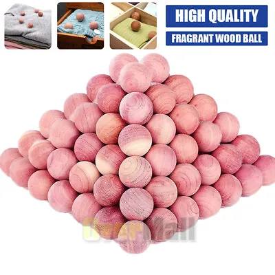 Cedar Hang Up Balls Fresh Scent Clothes Shoes Garment Closet Drawers Anti Moth • $14.97