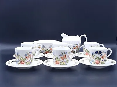 £89.90 • Buy Aynsley 'Cottage Garden' Coffee Cans And Saucers-Set Of 6