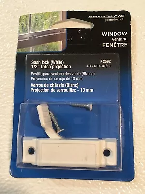 Five (5) Prime-Line Products F 2592 White Window Sash Locks ~ Cam Action • $24.10