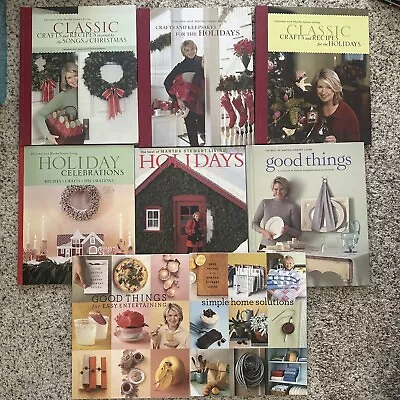 Christmas With Martha Stewart Living Holidays Good Things Lot Of 8 • $37