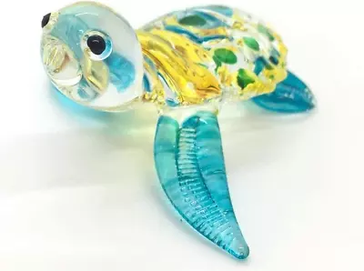 Hand Blown Art GlassSea Turtle Miniature Animals Collection • $18.25