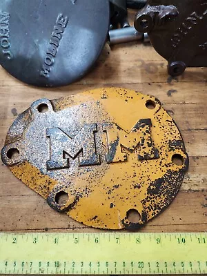 Vintage Minneapolis Moline Tractor Cast Iron Cover Part - Farm Implement Decor  • $59