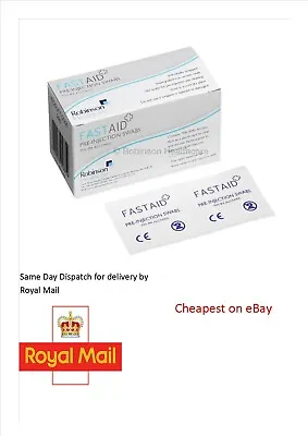 £2.77 • Buy 70% IPA Fast Aid Alcohol Wipes Pre-Injection Swabs TATTOO NAIL