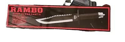 Rambo The Last Blood Part Ii  Collector's Knife Rare Woth Leather Cover  • $249