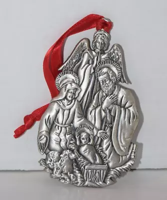 Metal Nativity Ornament 2 Sided • $10