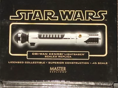 Master Replicas Star Wars Aotc Obi-wan Kenobi Lightsaber .45 Scale 5  New Sw-301 • $26