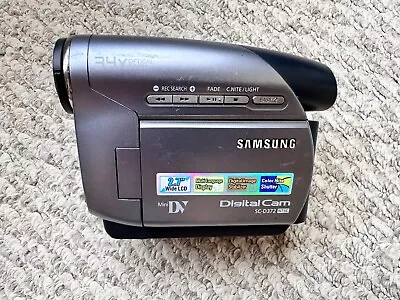 Samsung SC-D372 Mini DV Camcorder 34x Optical Zoom WORKS - No Battery No Charger • $34.99