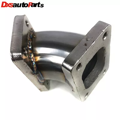 Stainless Steel 45 Degree Turbo Charger Flange Conversion Adapter T2 4-Bolt New • $30.98