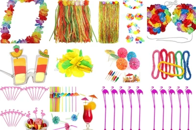 £2.99 • Buy Tropical Hawaiian Luau Garden Cocktail BBQ Fruit Decor Beach Pool Party Accesory