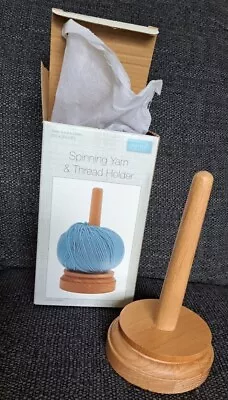 Trimits Classic Knit Wooden Spinning Yarn & Thread Holder Wool Winder Storage. • £9.99