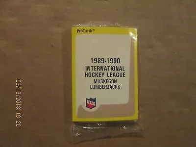 IHL Muskegon Lumberjacks Vintage Circa 1989-1990 NIP Pro Cards Hockey Team Set • $25