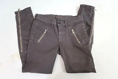 J BRAND Agnes Moto Jeans Sz 25 Vertigo Gray  • $18