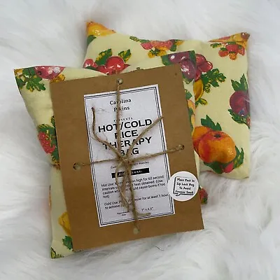 Handmade Hot/Cold Rice Therapy Bag With Removable Washable Cover 7 X6.5  • $15.99