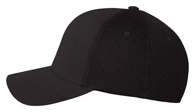 $12.76 • Buy Flexfit Ultra Fiber Baseball Cap Air Mesh Sides Fitted Trucker Hat S/M L/XL 6533