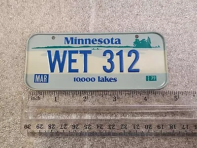 1979 Minnesota Wheaties Post Cereal Miniature Bike State Metal License Plate  • $9.99