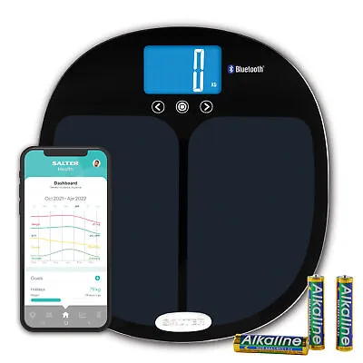 Salter Digital Bathroom Scale Fitness Analyser BMI Health Curve Smart Bluetooth • £49.99